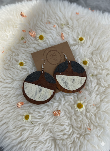 Mahina Handcrafted Natural Wood Earrings