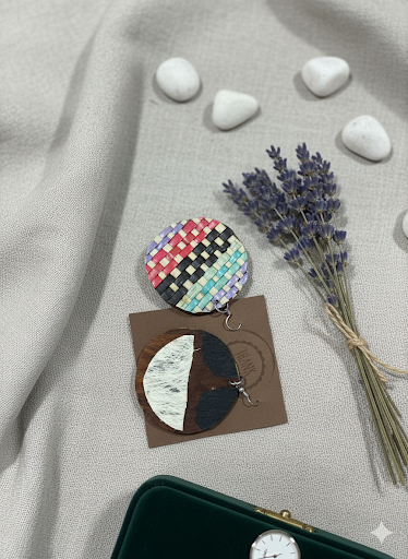Mahina Handcrafted Natural Wood Earrings