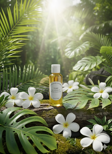 Pacific Islands Handicrafts Tiare Scented Coconut Hair & Body Oil